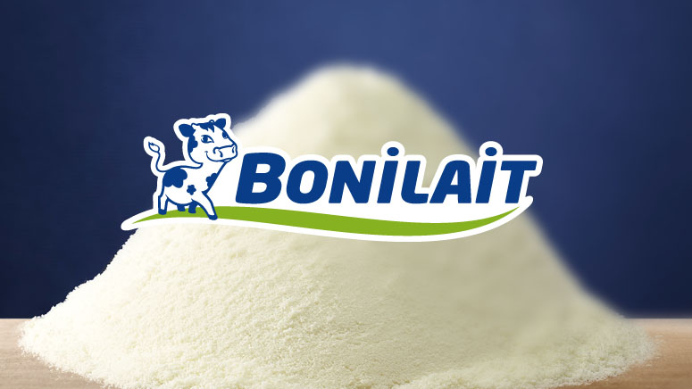 Conception graphique du logotype Bonilait