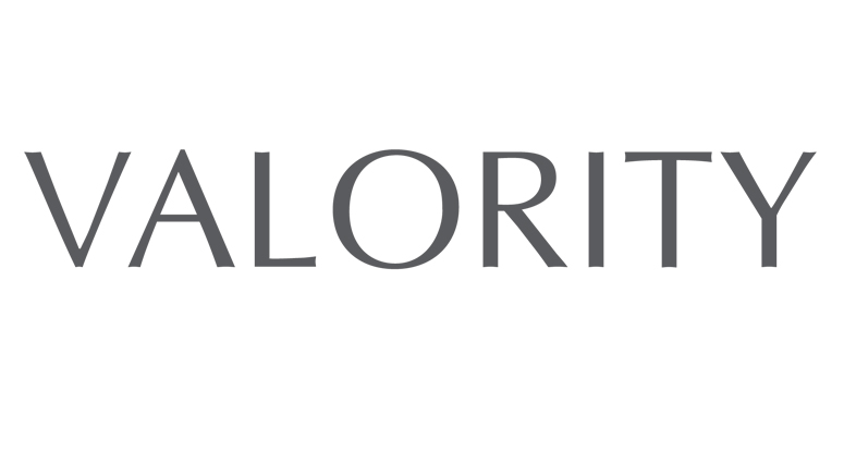 Conception graphique du logo VALORITY. Création de la charte graphique d'utilisation.