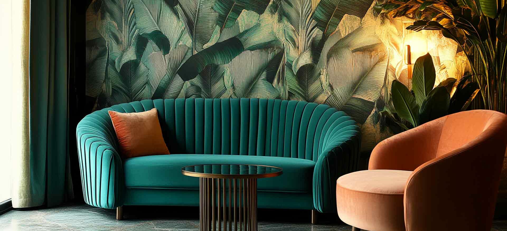 Toile tendues imprimées, salon particulier